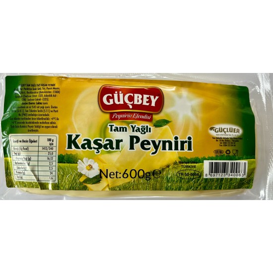 Güçbey Kaşar Peyniri 600 Gr Güçbey Kaşar Peyniri 600 Gr