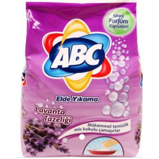 Abc Elde Yıkama Toz Çamaşır Deterjanı Lavanta Tazeligi 1800 Gr