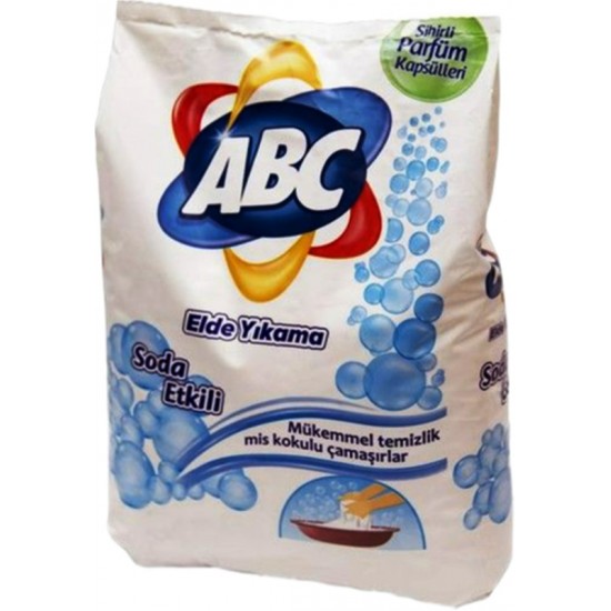Abc Elde Yıkama Toz Çamaşır Deterjanı Soda Etkili 600 Gr