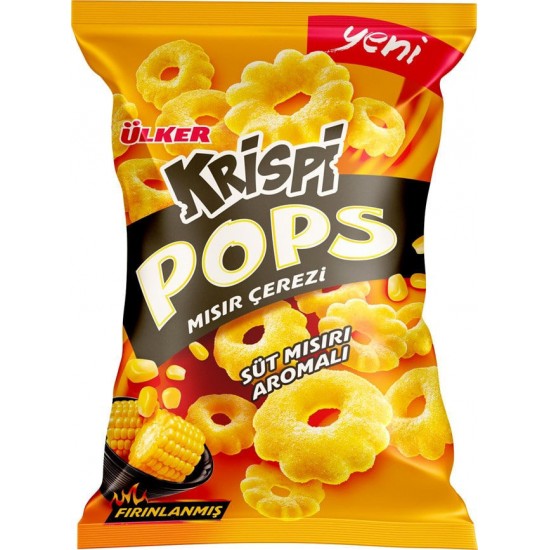 Ülker Krispi Pops Süt Mısır Çerez 40 Gr 24Adet Ülker Krispi Pops Süt Mısır Çerez 40 Gr 24Adet