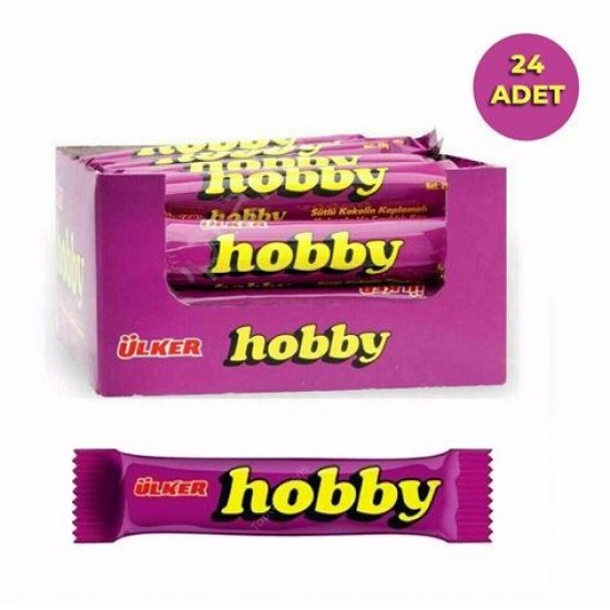 Ülker Hobby Çikolata Kaplı Fındıklı Bar 30 GR 24 Adet Ülker Hobby Çikolata Kaplı Fındıklı Bar 30 GR 24 Adet