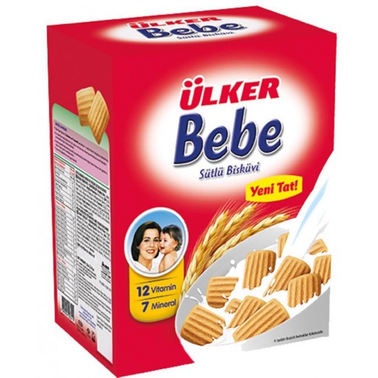 Ülker Bebe Sütlü Bisküvi 800 Gr 4 Adet Ülker Bebe Sütlü Bisküvi 800 Gr 4 Adet