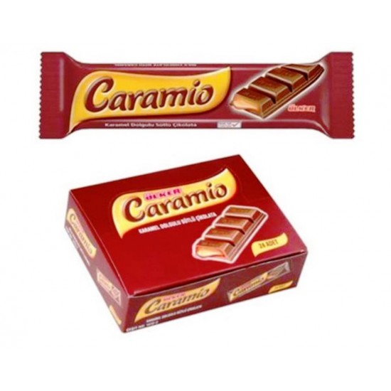 Ülker Caramio Karamelli Baton Çikolata 32gr 24 Adet Ülker Caramio Karamelli Baton Çikolata 32gr 24 Adet
