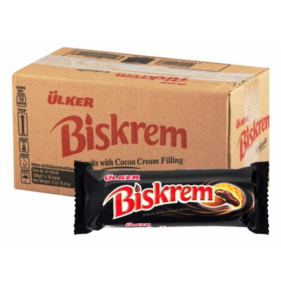 Ülker Biskrem Kakaolu Rulo 100 gr 18 Adet Ülker Biskrem Kakaolu Rulo 100 gr 18 Adet