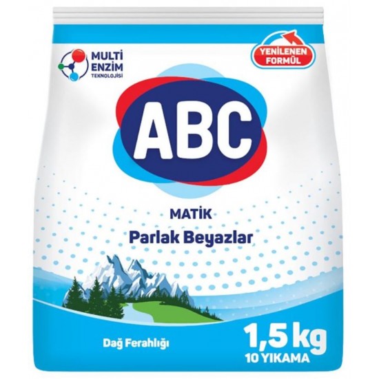 Abc Matik Parlak Beyazlar 1,5 Kg Abc Matik Parlak Beyazlar 1,5 Kg