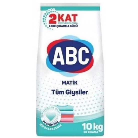 Abc Toz Deterjan Tüm Giysiler 10 Kg