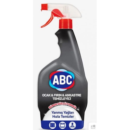 Abc Sprey Temizleyici Ocak Fırın Ankanstre 750 ml Abc Sprey Temizleyici Ocak Fırın Ankanstre 750 ml