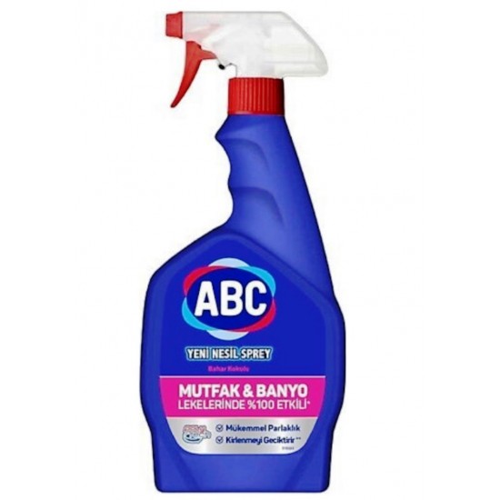 Abc Yeni Nesil Sprey Banyo ve Mutfak Limon Kokulu 750 Ml