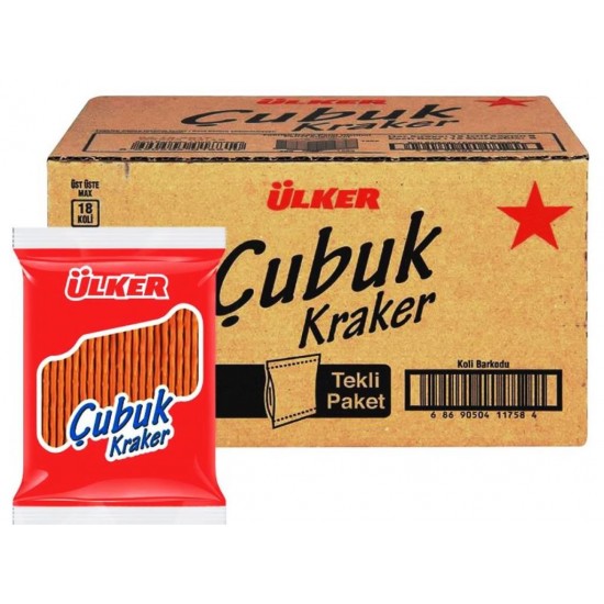 Ülker Tuzlu Çubuk Kraker 40gr 36 Adet Ülker Tuzlu Çubuk Kraker 40gr 36 Adet