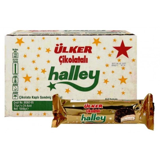 Ülker Halley Çikolata Kap.Sadaviç Bisküvi 66 gr Ülker Halley Çikolata Kap.Sadaviç Bisküvi 66 gr
