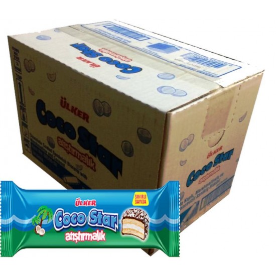 Ülker Coco Star Atıştırmalık Bisküvi 66 gr 24 Adet Ülker Coco Star Atıştırmalık Bisküvi 66 gr 24 Adet