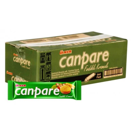 Ülker Canpare Fındık Kremalı Bisküvi 81 Gr 24 Adet Ülker Canpare Fındık Kremalı Bisküvi 81 Gr 24 Adet