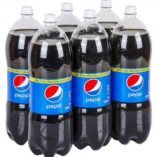 Pepsi Kola 2.5 Lt Pet 6 Adet Pepsi Kola 2.5 Lt Pet 6 Adet