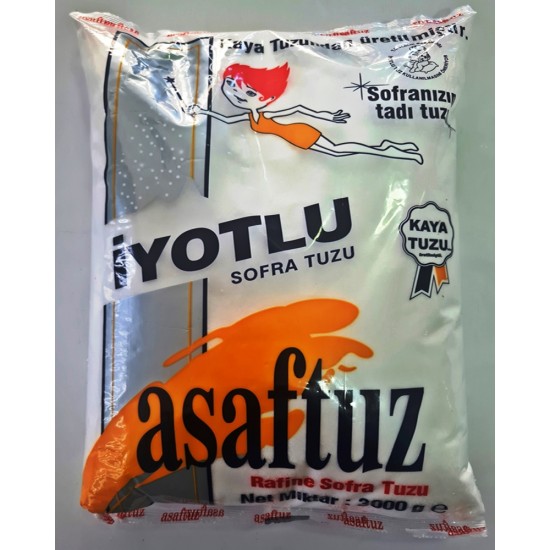 Asaf  İyotlu Tuz 3000 Gr