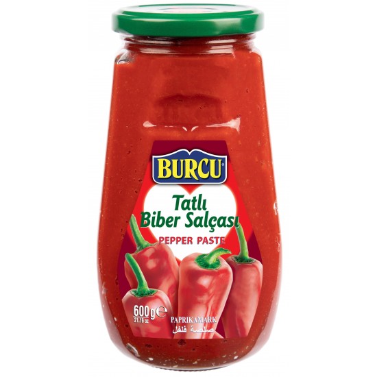 Burcu Ev Tipi Tatlı Biber Salçası 600 Gr