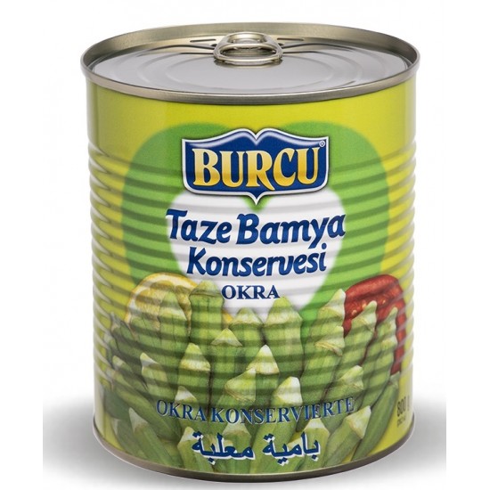 Burcu Bamya Konservesi 800 Gr