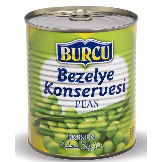 Burcu Bezelye Konserve 830 gr Burcu Bezelye Konserve 830 gr