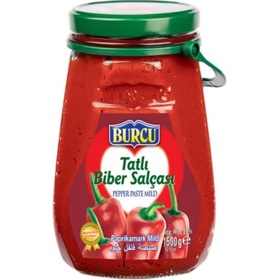 Burcu Ev Tipi Tatlı Biber Salçası 1500 Gr