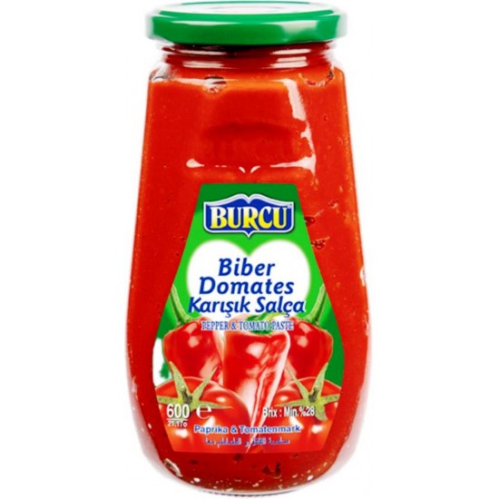 Burcu Domates Biber Karışık Salça 600 Gr