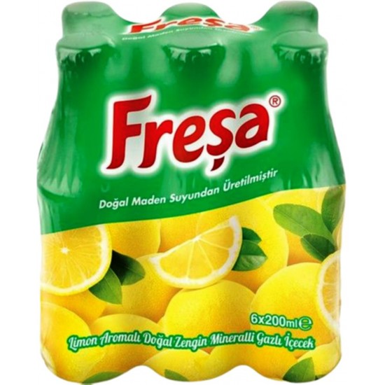 Freşa Limon Aromalı Maden Suyu 200 Ml  24 Adet