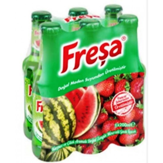 Fresa Karpuz-Çilek Aro. Dog.Meyveli Soda 200 Ml 24 lü