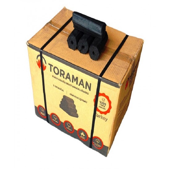 Toraman Mangal Kömürü Meşe Fındık Briket 5 Kg Toraman Mangal Kömürü Meşe Fındık Briket 5 Kg