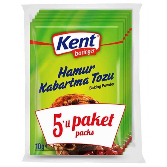 Kent Boringer 10g*5 adet Hamur Kabartma Tozu