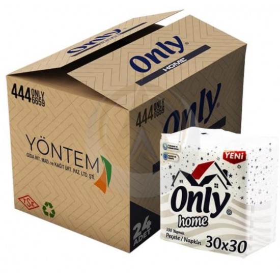 Only Home Comfortline 30x30 Peçete 100 Yaprak