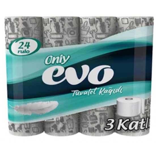 Only Evo Tuvalet Kağıdı 24 lü 3 Kat Only Evo Tuvalet Kağıdı 24 lü 3 Kat