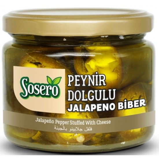 Sosero Peynir Dolgulu Jalapone 300 Cc