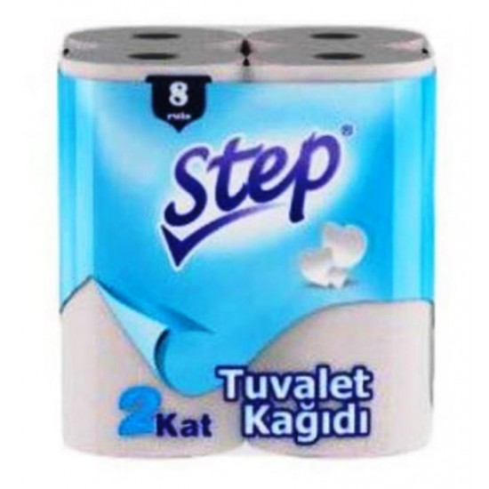 Step Tuvalet Kağıdı İki Katlı 8'li Step Tuvalet Kağıdı İki Katlı 8'li