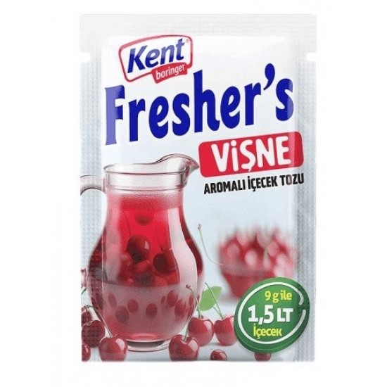 Kent Boringer Fresher's Vişne Aromalı Içecek Tozu 9g 24 Adet