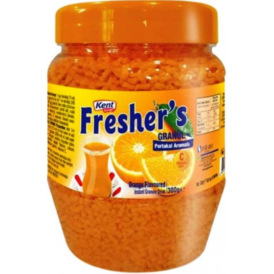 Kent Boringer Fresher's Granül İçecek 300 gr Portakal Aromalı