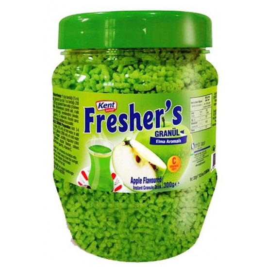 Kent Boringer Fresher's Granül İçecek 300 gr Elma Aromalı